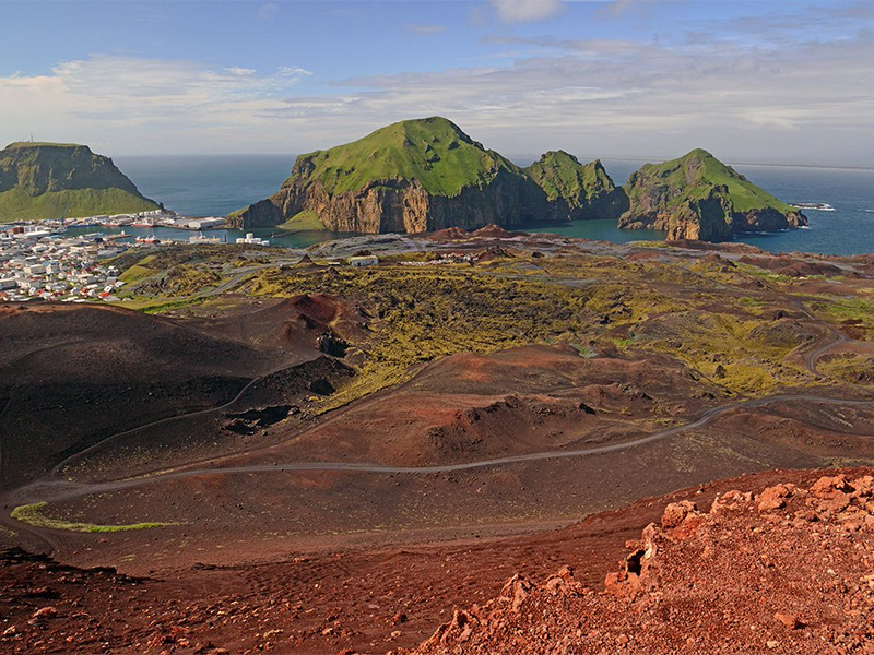 Volcano in Vestmannaeyjar